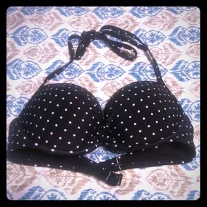 Polka dot bikini top